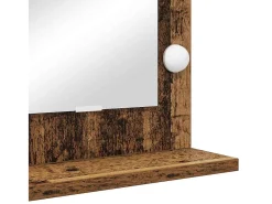 Espejo de tocador con espejo Madera antigua 100 x 55 x 18 cm Marru00f3n Clearance