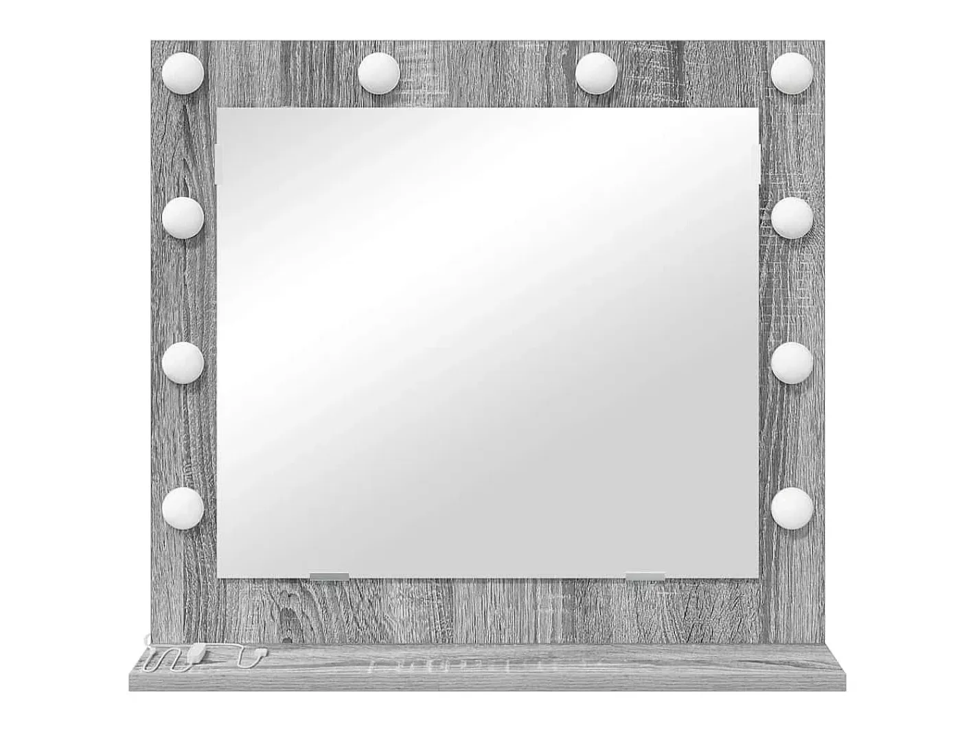 Espejo de tocador con espejo Sonoma Grey 60 x 55 x 18 cm Gris Sale