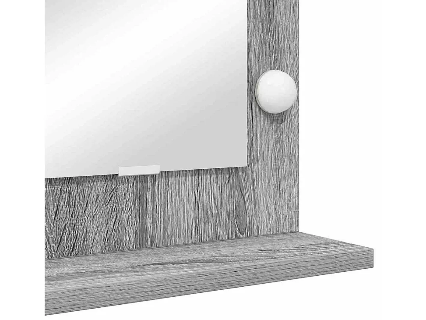 Espejo de tocador con espejo Sonoma Grey 60 x 55 x 18 cm Gris Sale