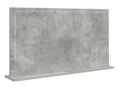 Espejo De Pared|Espejo-Espejo de tocador con espejo hormigón 100 x 55 x 18 cm Gris