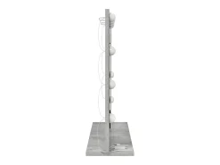 Clearance Espejo de tocador con espejo hormigón 60 x 55 x 18 cm Gris