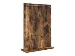 Espejo De Pared|Espejo-Espejo de tocador con espejo Roble ahumado 70 x 50 x 18 cm Marru00f3n