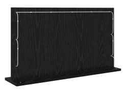 Espejo de tocador con espejo Roble 80 x 45 x 18 cm Negro