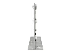 Espejo de tocador con espejo hormigón 80 x 55 x 18 cm Gris Best