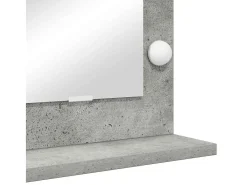Espejo de tocador con espejo hormigón 80 x 55 x 18 cm Gris Best