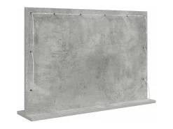 Espejo de tocador con espejo hormigón 80 x 55 x 18 cm Gris Best