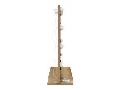 Espejo de tocador con espejo Roble artesanal 60 x 55 x 18 cm Marru00f3n Outlet