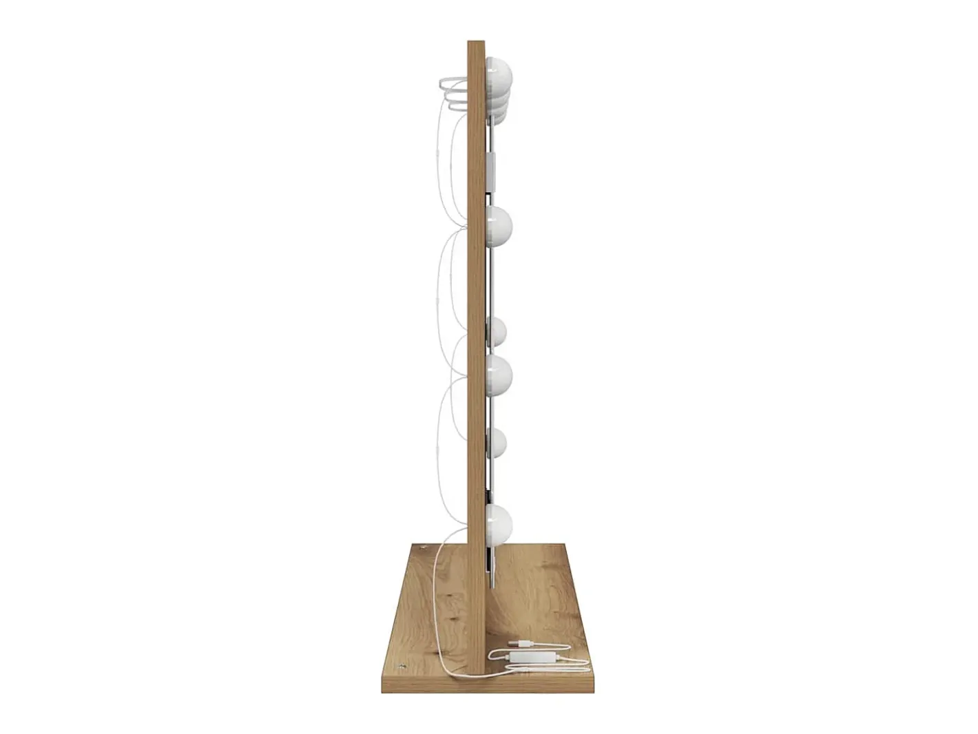 Espejo de tocador con espejo Roble artesanal 60 x 55 x 18 cm Marru00f3n Outlet