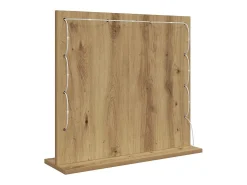 Espejo de tocador con espejo Roble artesanal 60 x 55 x 18 cm Marru00f3n Outlet