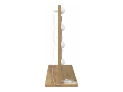 Espejo De Pared|Espejo-Espejo de tocador con espejo Roble artesanal 60 x 45 x 18 cm Marru00f3n