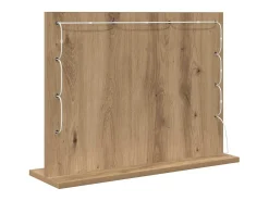 Espejo De Pared|Espejo-Espejo de tocador con espejo Roble artesanal 60 x 45 x 18 cm Marru00f3n