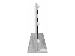 Espejo De Pared|Espejo-Espejo de tocador con espejo Sonoma Grey 100 x 45 x 18 cm Gris