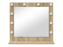 Best Espejo de tocador con espejo Roble Sonoma 60 x 55 x 18 cm Marru00f3n