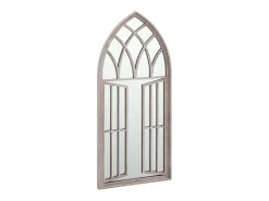 vidaxl Espejo-Espejo Decorativo de Hierro Arena 100x45 cm Estilo Vintage Beige