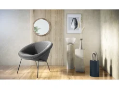 Espejo Globe 50 cm, Espejo de Pared Redondo Decorativo para Recibidor y Sala de Estar con Marco de MDF en aspecto en bronce Marru00f3n Sale