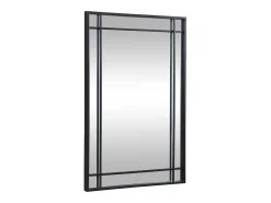 OZAIA Espejo industrial de metal - Ancho 60 x Alt. 86,5 cm - - HISAE Negro Outlet