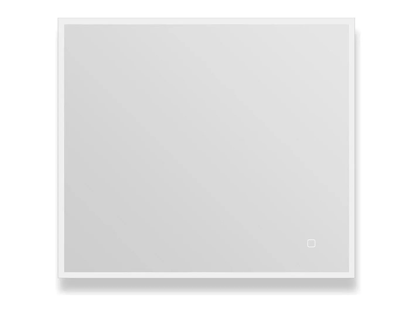 Espejo-Espejo LED rectangular L60/80cm de vidrio ECLIPS Plateado