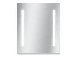 Espejo LED rectangular L60/80cm de vidrio LUMENA Plateado