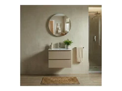 Outlet Espejo LED redondo D60/120cm de vidrio CANDRA Plateado