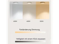 New Hauss Spole Espejo LED redondo de 70 cm con función antivaho y 3 configuraciones de temperatura - Vidrio y metal Plateado
