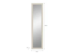 Meublorama Espejo De Pared|Espejo-Espejo LUNA – mate – Rectangular 45x180 cm Beige