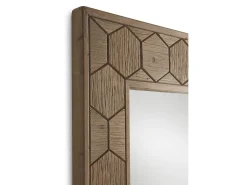 Espejo De Pared|Espejo-Espejo madera de fresno Marru00f3n