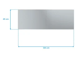 Espejo De Pared|Espejo-Espejo Mod. Terpi 45x120 cm Blanco