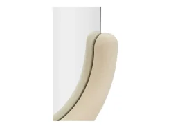 Espejo De Pared|Espejo-Espejo moderno de pared o de pie en terciopelo 60x160cm Chantal - Crema Beige