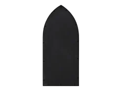 Espejo 100x45 cm Hierro para uso interior Negro Clearance