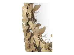 Best Espejo ovalado de pared con mariposas decorativas Butterfly Wind Dorado