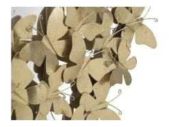 Best Espejo ovalado de pared con mariposas decorativas Butterfly Wind Dorado