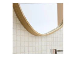 Best Espejo piedra roble 60x60cm LEONIE Color natural claro