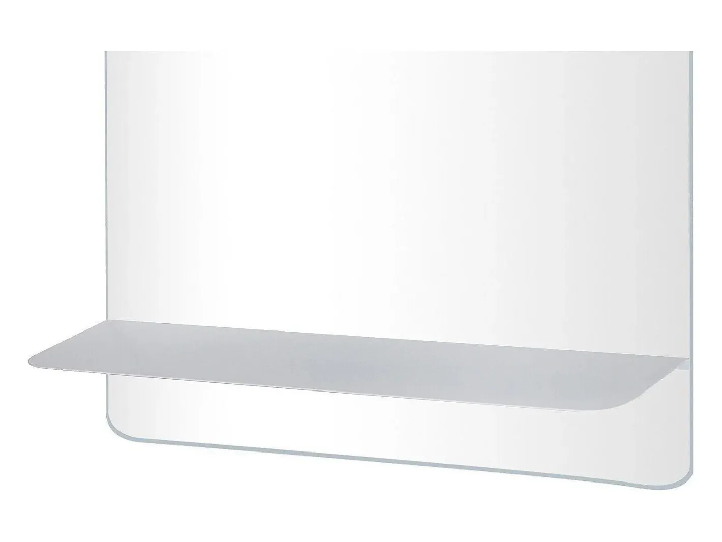 Espejo rectangular con estante SORRENTO Blanco Discount