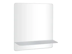 Espejo rectangular con estante SORRENTO Blanco Discount