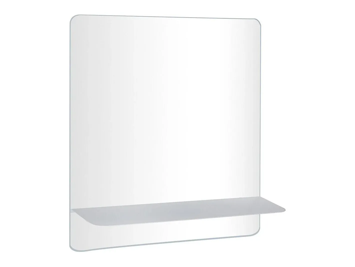 Espejo rectangular con estante SORRENTO Blanco Discount