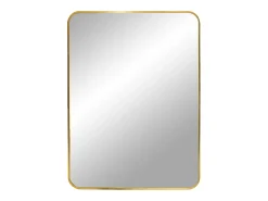 Les Tendances Espejo rectangular de aluminio MADRID – L 50 x H 70 cm-Color Negro