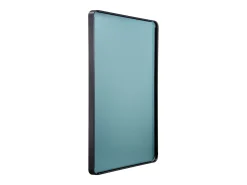 Espejo Rectangular de Pared SucceBuy Cuadrado de 101,6 x 76,2 CM con Marco de Aleación de Aluminio Negro