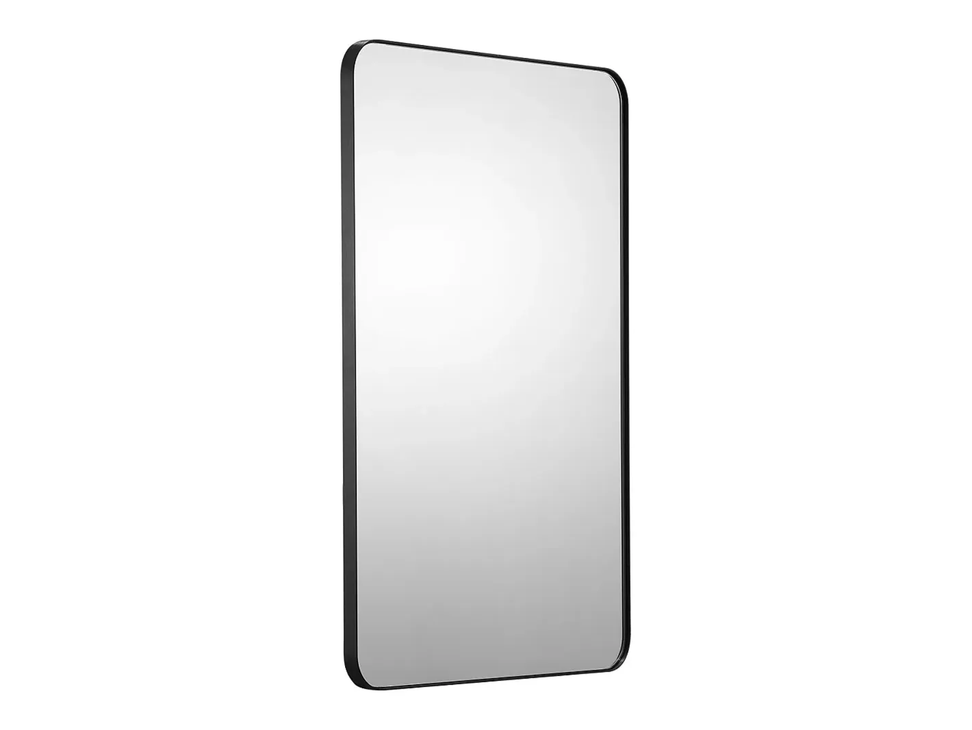 Espejo Rectangular de Pared SucceBuy de 91,5 x 61 CM con Marco de Aluminio Negro Best