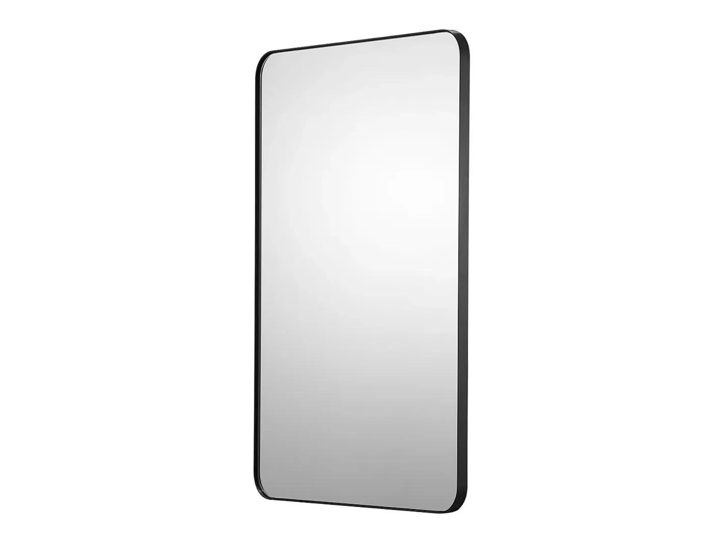 Espejo Rectangular de Pared SucceBuy de 91,5 x 61 CM con Marco de Aluminio Negro Best