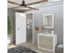 duehome Espejo rectangular Kira Andersen Pino - Gris Marru00f3n Best