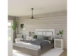 duehome Espejo rectangular Kira Andersen Pino - Gris Marru00f3n Best