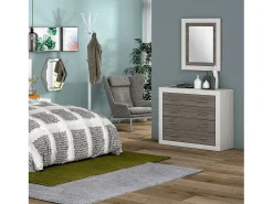 duehome Espejo rectangular Kira Andersen Pino - Gris Marru00f3n Best