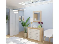 Online duehome Espejo rectangular Kira Cambria - Blanco Marru00f3n