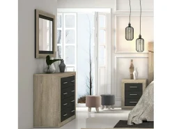 Best duehome Espejo rectangular Kira Cambria - Grafito Marru00f3n
