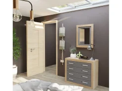 Best duehome Espejo rectangular Kira Cambria - Grafito Marru00f3n