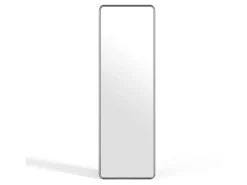 Hot OZAIA Espejo rectangular metálico, An. 55x Alt. 170 cm, Cromado, REFLEYA Plateado