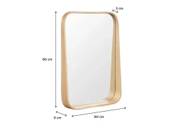 Best Espejo rectangular 60x80cm MARIUS Color natural claro