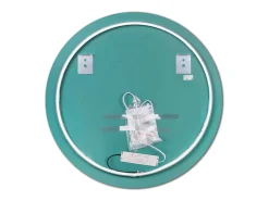 Discount Espejo redondo con iluminación decorativa LED Zeus para baño y hogar Transparente