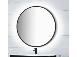 Discount Espejo redondo con iluminación decorativa LED Zeus para baño y hogar Transparente