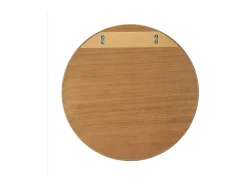 Discount Espejo redondo de roble VALI Color natural claro